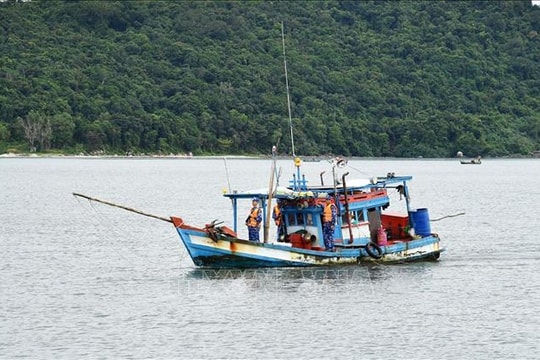 Vùng cảnh sát biển 4 bắt giữ 2 tàu cá tàng trữ, vận chuyển trái phép thiết bị VMS