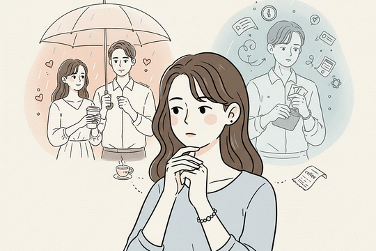 Phát hiện bạn trai mới quen phải vay tiền để đi chơi cùng tôi