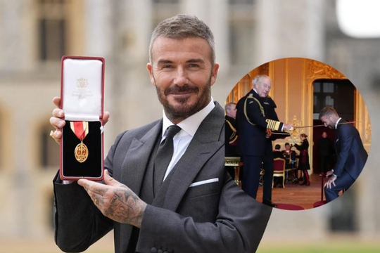 David Beckham được phong tước Hiệp sĩ