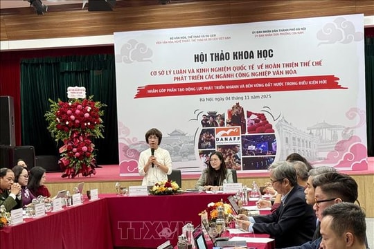 Hoàn thiện thể chế phát triển các ngành công nghiệp văn hóa