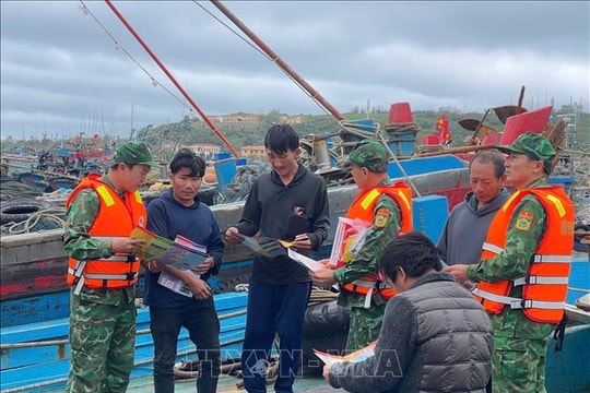 Tuyên truyền chống khai thác thủy sản bất hợp pháp tại âu cảng Bạch Long Vỹ