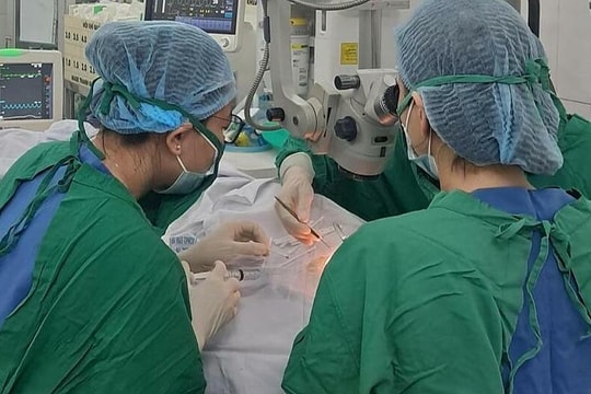 Bé trai 12 tuổi bị móc câu cá của bạn đâm thủng mắt