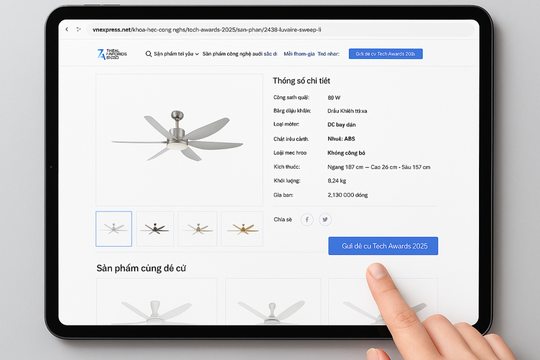 Bình chọn quạt trần tiết kiệm điện được yêu thích nhất
