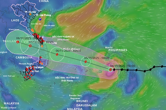 Bão có thể mạnh cấp 14 khi vào vùng biển Đà Nẵng - Khánh Hòa