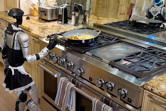 Robot hình người Trung Quốc 'gây họa' trong bếp