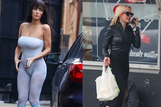 Vợ Kanye West lại mặc táo bạo