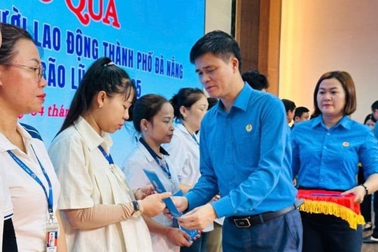 Công đoàn hỗ trợ người lao động bị thiệt hại do bão lũ