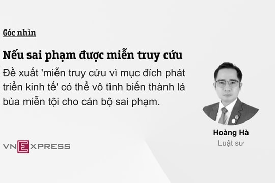 Nếu sai phạm được miễn truy cứu