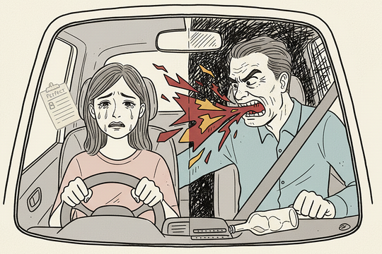 Chồng chửi 'dốt như bò' khi tôi lái xe không ưng ý anh
