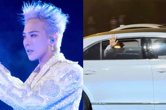 G-Dragon đáp chuyên cơ riêng đến Hà Nội, vẫy tay chào fan Việt