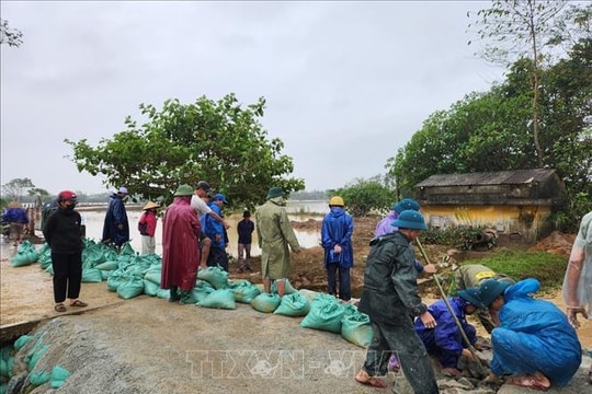 Huế: Nỗ lực khắc phục hệ thống đê kè ở vùng 'rốn lũ' Quảng Điền