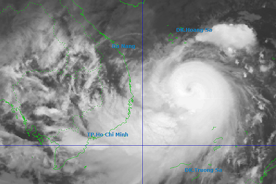 Bão Kalmaegi ảnh hưởng đất liền Đà Nẵng - Đăk Lăk từ chiều nay