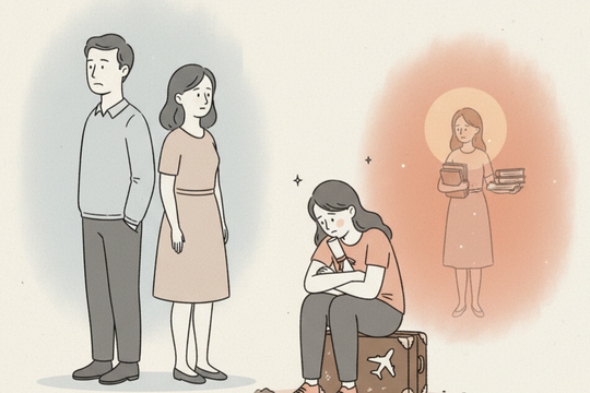 Sang nước ngoài sống cùng ba mới biết ông có thêm vợ