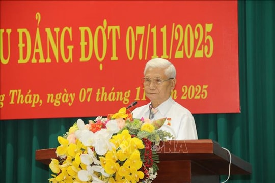 Trao tặng Huy hiệu Đảng cho các đảng viên cao niên