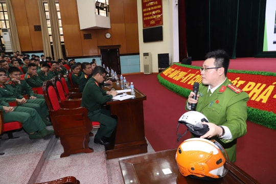 Lan toả văn hoá an toàn giao thông trong tuổi trẻ Quân đội