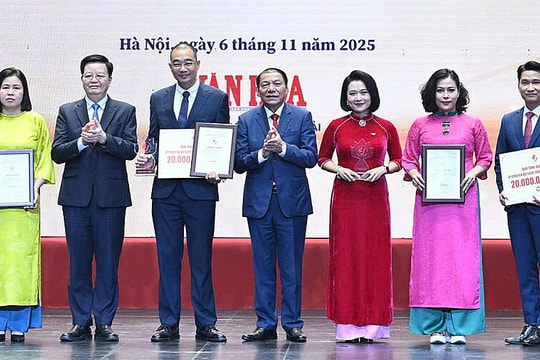 95 tác phẩm đoạt giải báo chí Vì sự nghiệp phát triển văn hóa