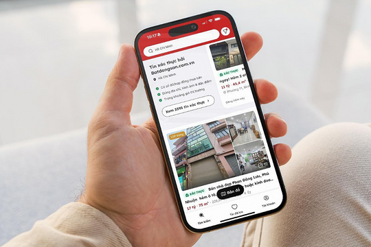 Tính năng xác thực tin đăng trên Batdongsan