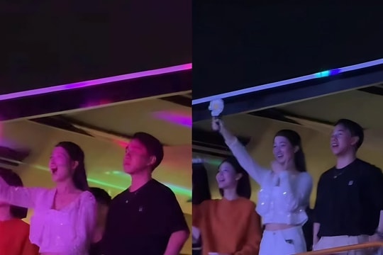 Á hậu Phương Nhi cùng chồng doanh nhân xuất hiện tại concert G-Dragon