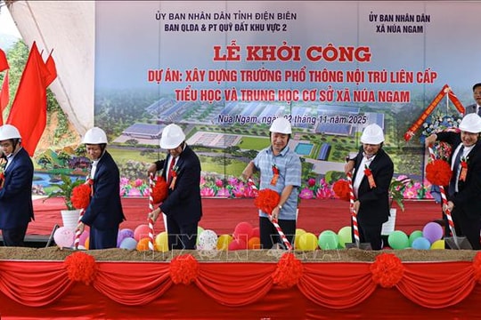 17 tỉnh, thành phố đồng loạt khởi công các trường phổ thông nội trú liên cấp tại các xã biên giới