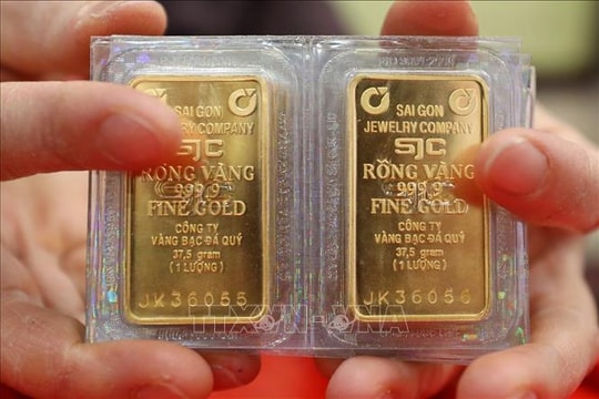 Chiều 10/11, giá vàng miếng tăng 1,8 triệu đồng/lượng