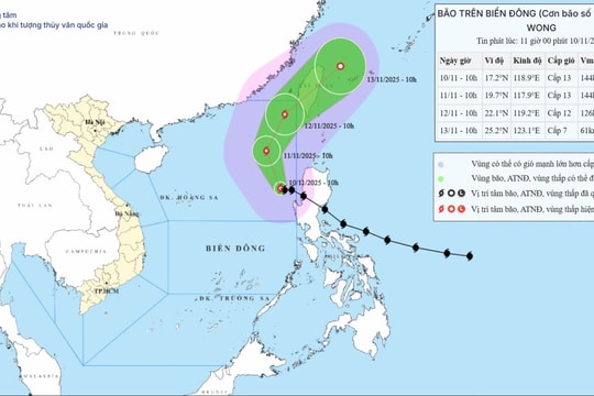 Bão số 14 tiếp tục đổi hướng, ven biển Bắc Bộ triều cường giảm chậm