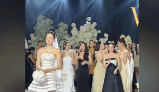 Danh tính người đẹp xứ Thanh bắt được hoa cưới của Hoa hậu Đỗ Thị Hà