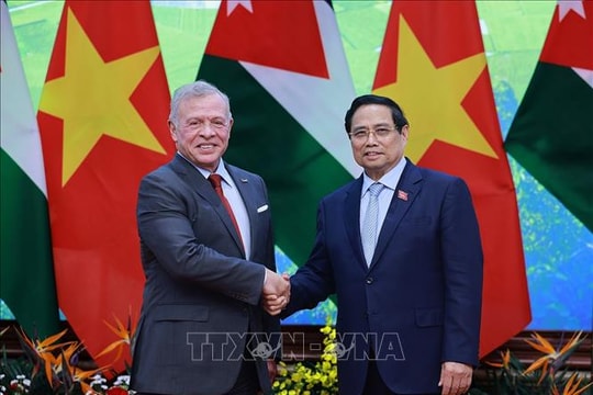 Thủ tướng Chính phủ Phạm Minh Chính hội kiến Quốc vương Jordan Abdullah II Ibn Al-Hussein