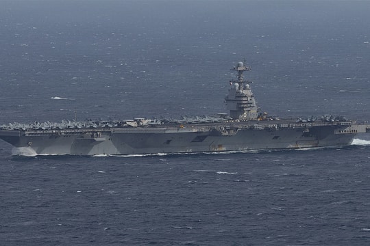 Siêu tàu sân bay Mỹ bắt đầu nhiệm vụ chống băng đảng ma túy