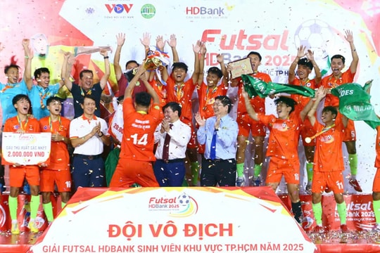 Khép lại thành công Giải Futsal HDBank Sinh viên khu vực TP.HCM năm 2025