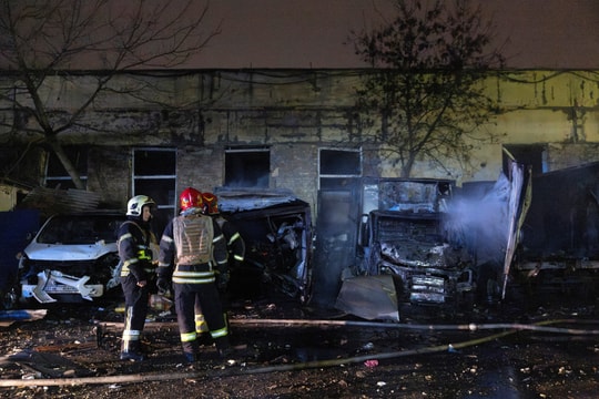 Thủ đô Ukraine hứng chịu đợt tấn công quy mô lớn