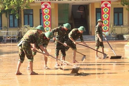 Toàn quân chủ động ứng phó mưa lớn, ngập lụt, sạt lở đất