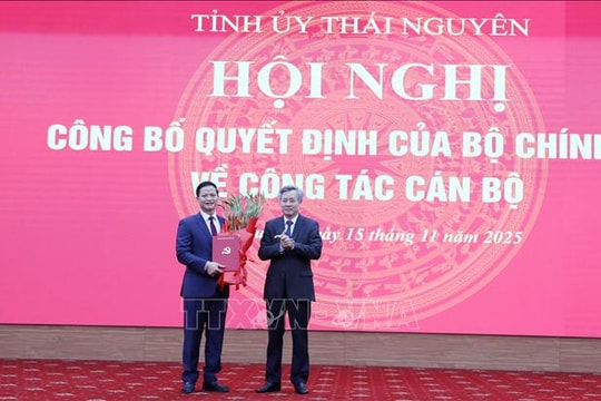Ông Vương Quốc Tuấn giữ chức Phó Bí thư Tỉnh ủy Thái Nguyên