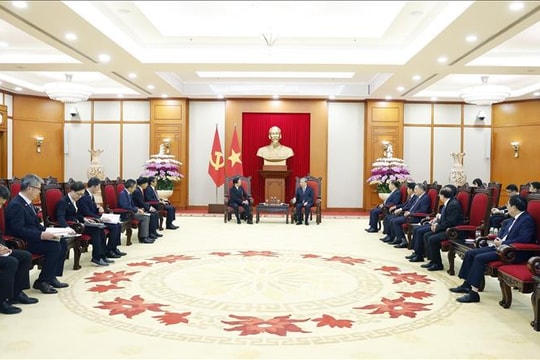 Tổng Bí thư Tô Lâm tiếp Thống đốc tỉnh Kanagawa, Nhật Bản