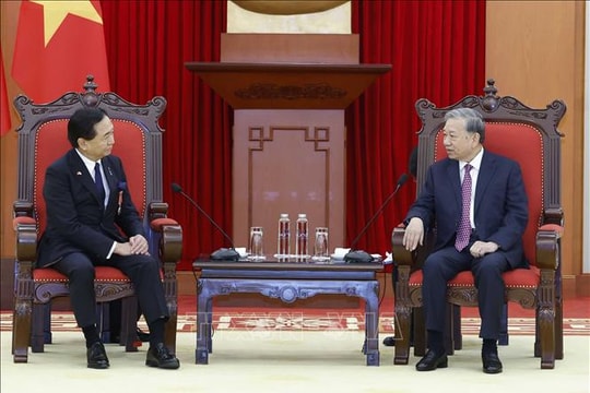 Tổng Bí thư Tô Lâm tiếp Thống đốc tỉnh Kanagawa (Nhật Bản)