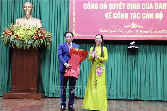 Đồng chí Nguyễn Khắc Toàn giữ chức Phó Bí thư Thành ủy Huế