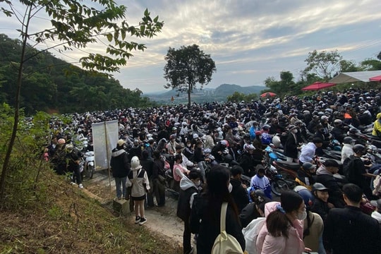 Vườn quốc gia Ba Vì 'thất thủ' vì khách đổ xô săn mây, ngắm hoa