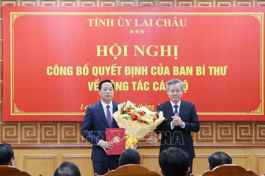 Ông Hà Quang Trung giữ chức Phó Bí thư Tỉnh ủy Lai Châu