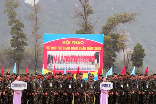 Khoảng 2.700 vận động viên tham gia Hội thao Thể dục thể thao toàn quân năm 2025