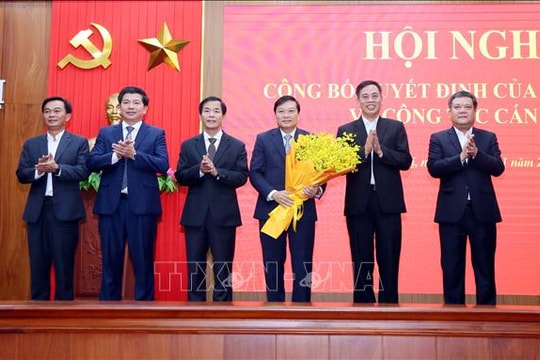 Đồng chí Lê Hồng Vinh giữ chức Phó Bí thư Tỉnh ủy Quảng Trị