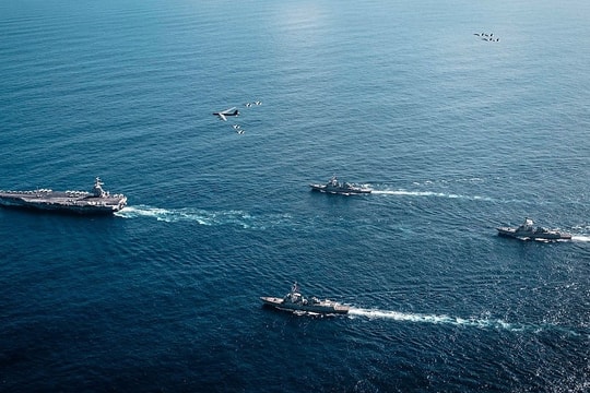 Siêu tàu sân bay Mỹ tiến vào biển Caribe