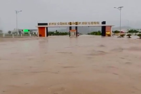 6.000 công nhân phải nghỉ việc vì khu công nghiệp ngập sâu