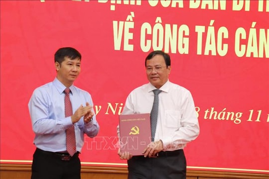 Điều động, chỉ định ông Lê Văn Hẳn giữ chức Phó Bí thư Tỉnh ủy Tây Ninh