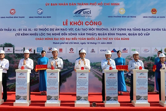TP Hồ Chí Minh khởi công hai gói thầu hơn 2.370 tỷ đồng cải tạo rạch Xuyên Tâm