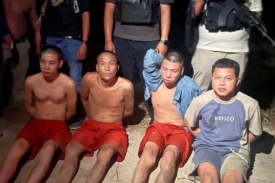 Toàn bộ phạm nhân tẩu thoát bên ngoài tòa án Campuchia bị bắt