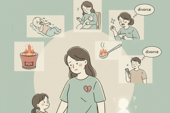 Bất kỳ lời nào của mẹ, anh đều cho là đúng và buộc tôi phải nhịn