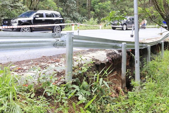 Đèo Mimosa cửa ngõ Đà Lạt sạt lở