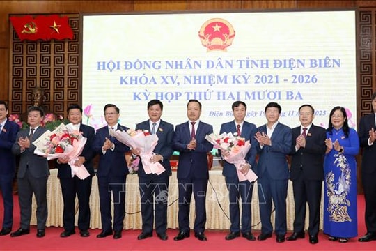 Bầu Chủ tịch UBND và Chủ tịch HĐND tỉnh Điện Biên