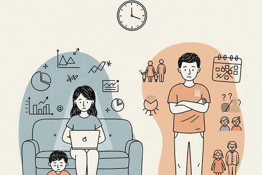 Vợ ưu tiên công việc và học hành, phớt lờ chuyện sinh thêm con