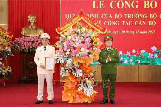 Thượng tá Cù Quốc Thắng giữ chức Giám đốc Công an tỉnh Ninh Bình