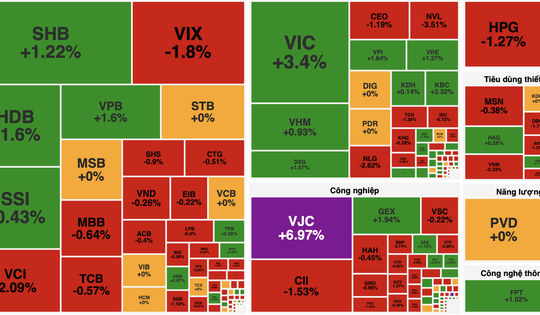VN-Index giữ sắc xanh giữa nhịp phân hóa phiên 20/11